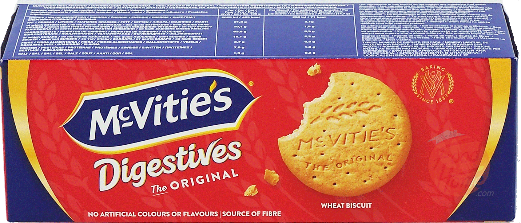 Mc Vitie's Digestives wheat biscuit, original, 400-gram boxes (case of 12)