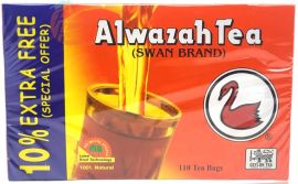 Alwazah  ceylon tea, 2-gram bags, 10% free 110ct Box (case of 36)