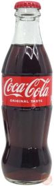 Coca-Cola cola, carbonated soda pop, 250-ml glass bottles (case of 24)