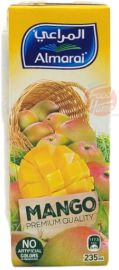 Almarai mango nectar, 235-ml drink boxes with straw (tray of 27)