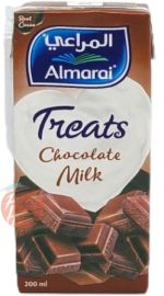 Almarai Treats chocolate milk 200-ml drink boxes with straw (tray of 27)