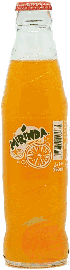 Mirinda  orange flavor soda pop, 250-ml glass bottles 24pk Tray
